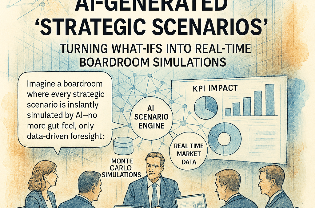 Dear CEO – AI‑Generated ‘Strategic Scenarios – Turning What‑Ifs Into Real‑Time Boardroom Simulations