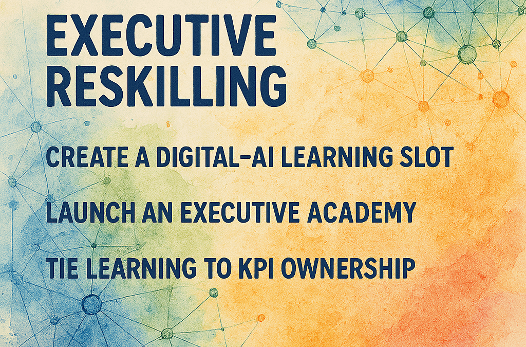 Dear CEO – Executive Reskilling – The First Boardroom Habit That Turns AI Talk Into Action