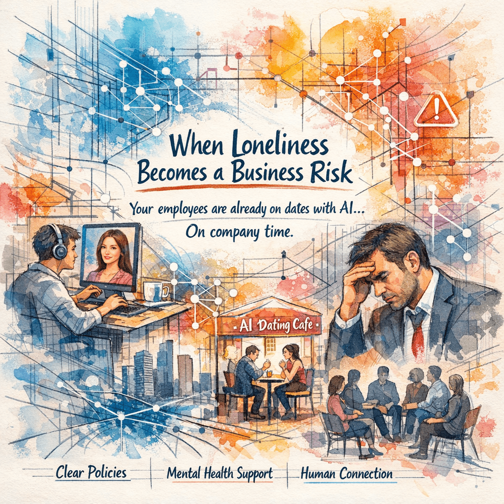 Dear CEO – When Loneliness Becomes a Business Risk – The Rise of AI Dating Cafés and What CEOs Must Do